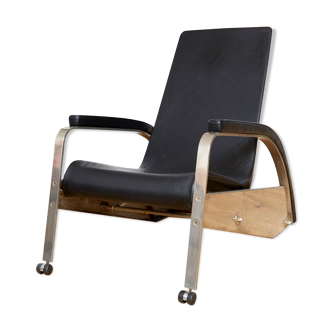 Jean Prouvé Lounge Chair D80 "Grand Repos" for Tecta