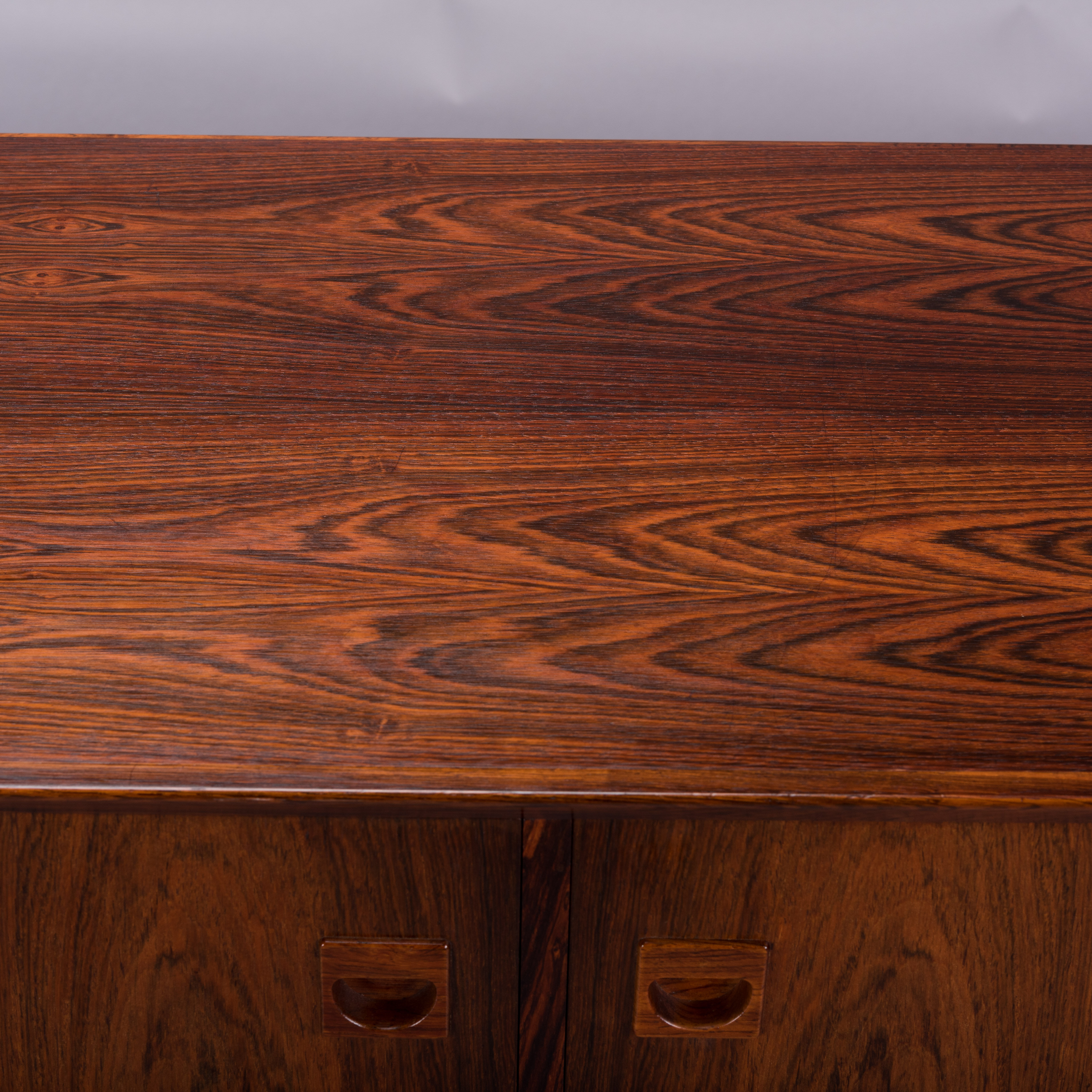 Small Danish rosewood sideboard by E. Brouer for Brouer Møbelfabrik, 1960s