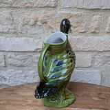 Antique zoomorphic duck-shaped carafe pitcher
