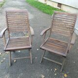 2 Garden armchairs