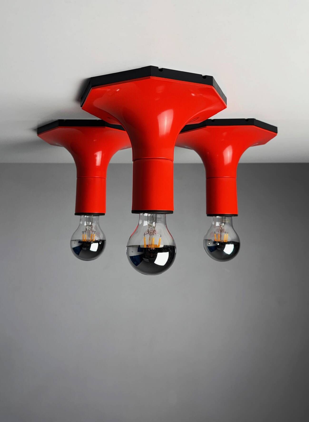 Trio of Staff Lights wall/ceiling lamps 70's, Germany