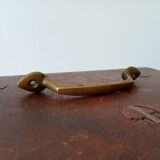 Antique furniture handle in solid brass from the early 20th century