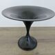 "Diabolo" fruit bowl with tulip base, made of metal, 1970s 80s.