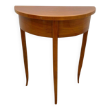 Biedermeier Demi-Lune Console Table in Cherry Wood, South Germany, 1820