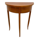 Console demi-lune Biedermeier en bois de cerisier, sud de l'Allemagne, 1820