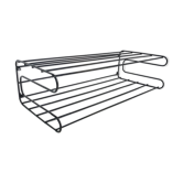 Vintage steel wire storage coat rack