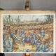 Double-sided school poster signed herouar collection rossignol verdun june 1940