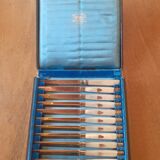Pearly fruit knives and vermeil