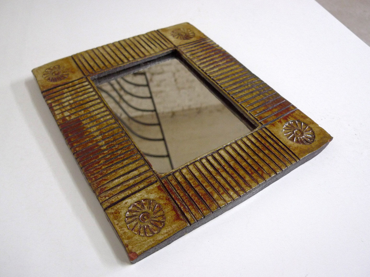 Robert Chiazzo ceramic mirror 28x24cm