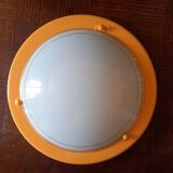 yellow cylindrical ceiling or wall light