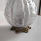 Art Deco ceiling light in frosted glass and bronze 1920