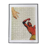 Signed print collage Tarzan Puzzle