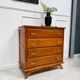 Vintage chest of drawers with compass feet