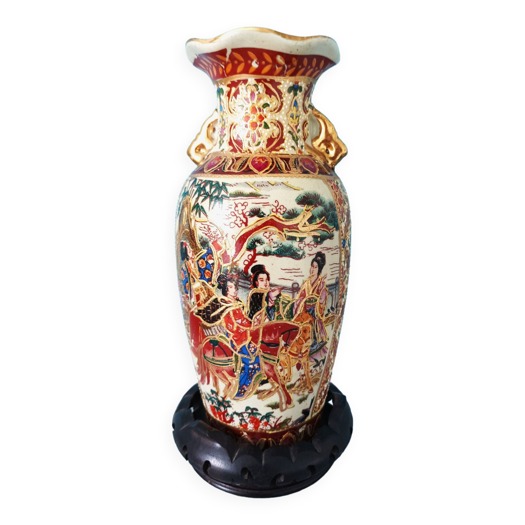 Chinese vase XIXth porcelain Canton