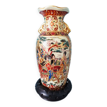 Chinese vase XIXth porcelain Canton