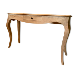 Light oak console