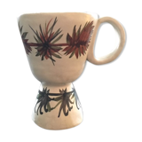 Footed cup with signed decoration