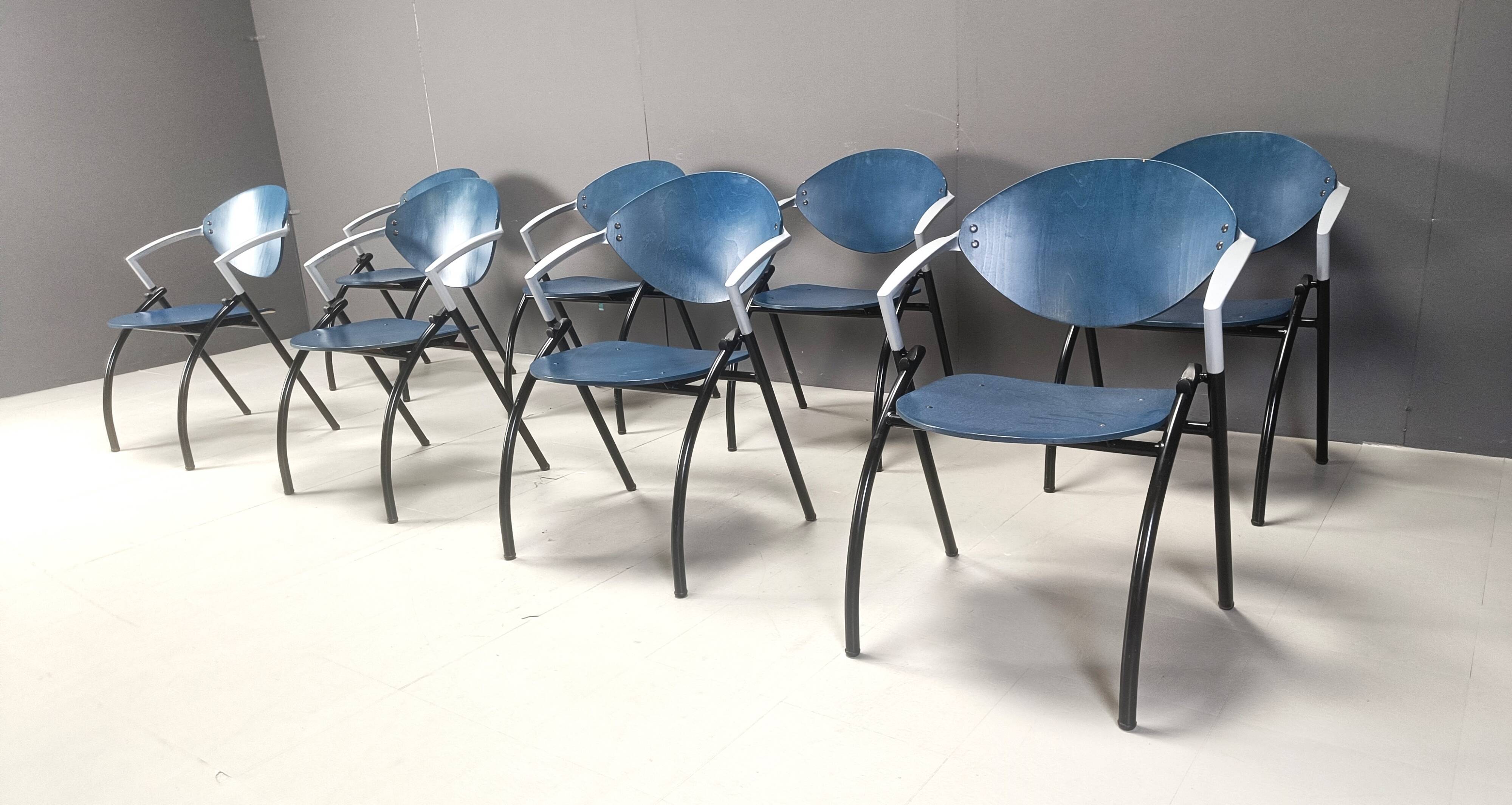 Post modern dining chairs, 1990s