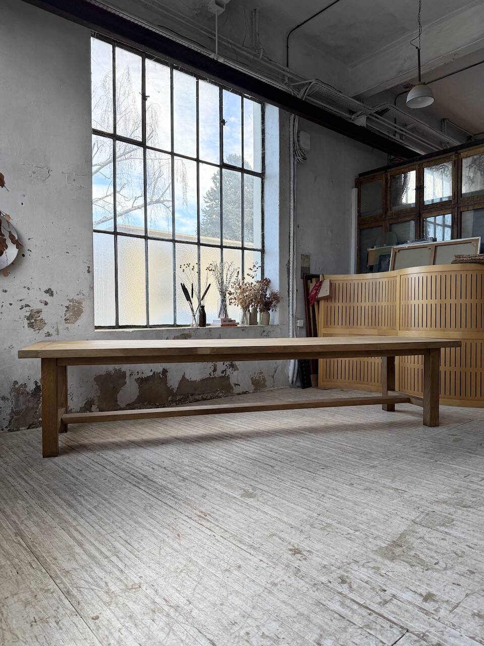 XXL solid oak farmhouse table 3.5m