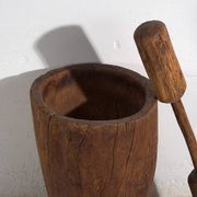 Antique wabi-sabi style mortar and pestle (c.1920) #1