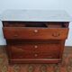 Louis Philippe walnut secretary chest of drawers