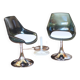 Pair of roche bobois swivel chairs