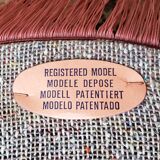 Powder pink velvet low chair