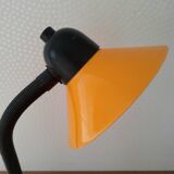 Lampe de bureau jaune orangé et noir Made in France