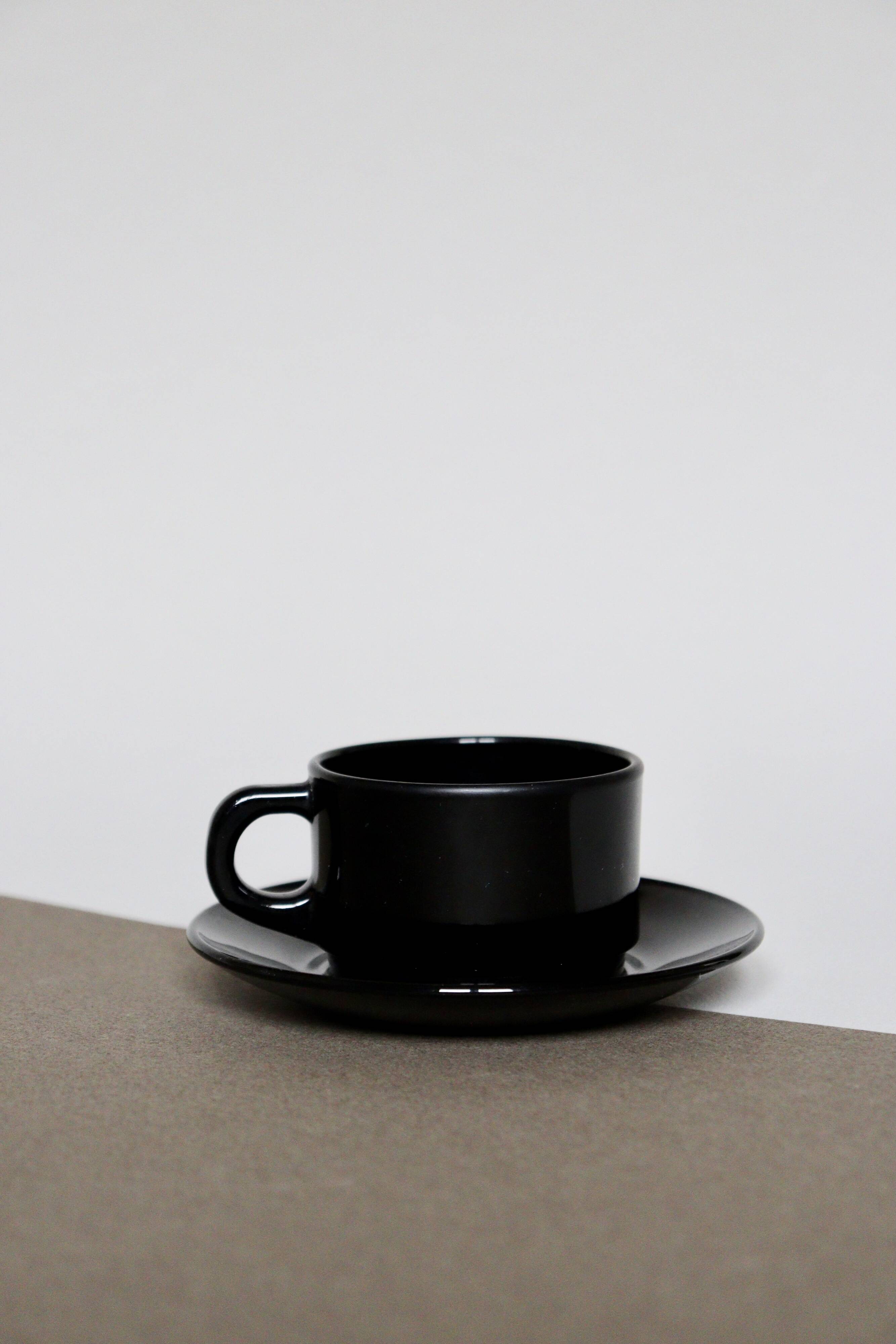 Batch of black cups