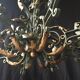 Wrought iron chandelier 1940