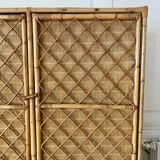 Vintage rattan cabinet