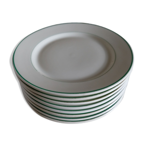 8 assiettes à dessert - service
