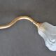 Art nouveau gooseneck wall lamp