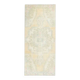 Vintage Turkish Oushak Handmade Wool Cotton Orange Runner Rug 95x224