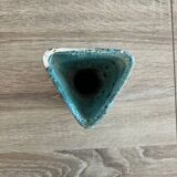 Vase Vallauris fat lava bleu