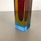 Murano glass sommerso vase designed by Flavio Poli, Italy, 1970s