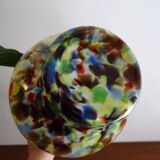 Large Murano vase in multi-colored blown glass - 38.5 cm!