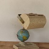American Mappemonde lamp signed 50s