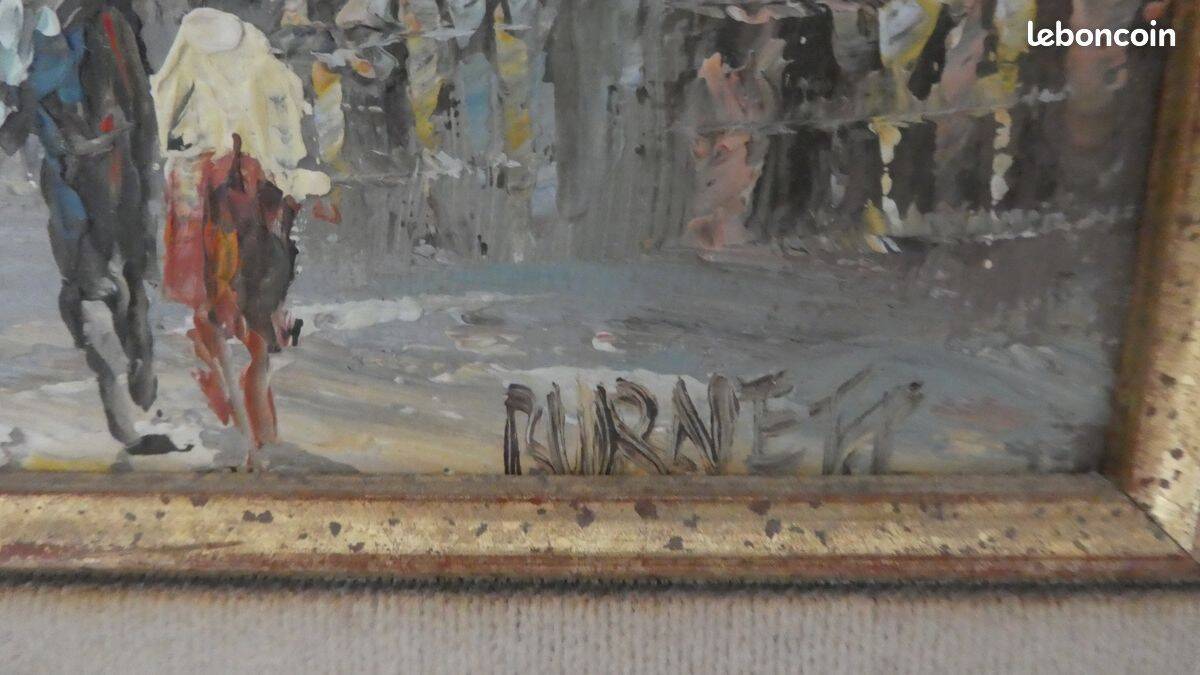 Painting signed Burnett