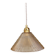 Amber glass lampshade pendant light