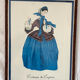 Lot 2 anciens tableaux mode Empire vintage