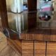 Varnished coffee table in exotic wood