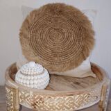 Bora cushion cover, cotton, raffia 50x50 cm