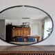 Miroir mural vintage par Metalvetro pour Galvorame – Italie 1966 – 89x59cm