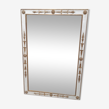 Gold and white empire mirror 130X89