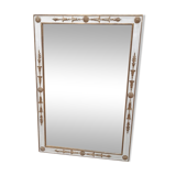Miroir empire doré et blanc 130X89