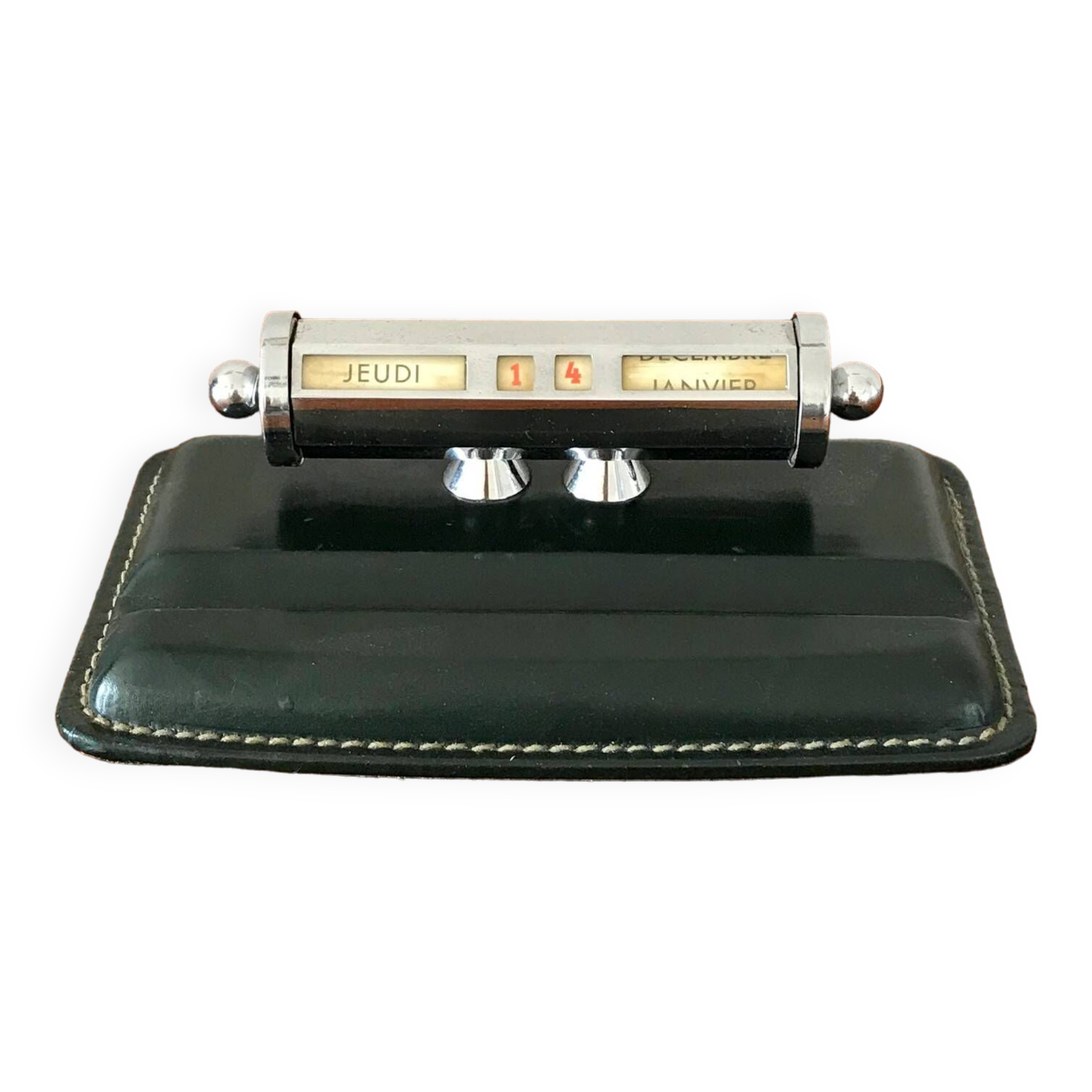 Le Tanneur vintage leather perpetual calendar