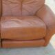 Modular sofa in "fawn" leather, Italy, circa 1970