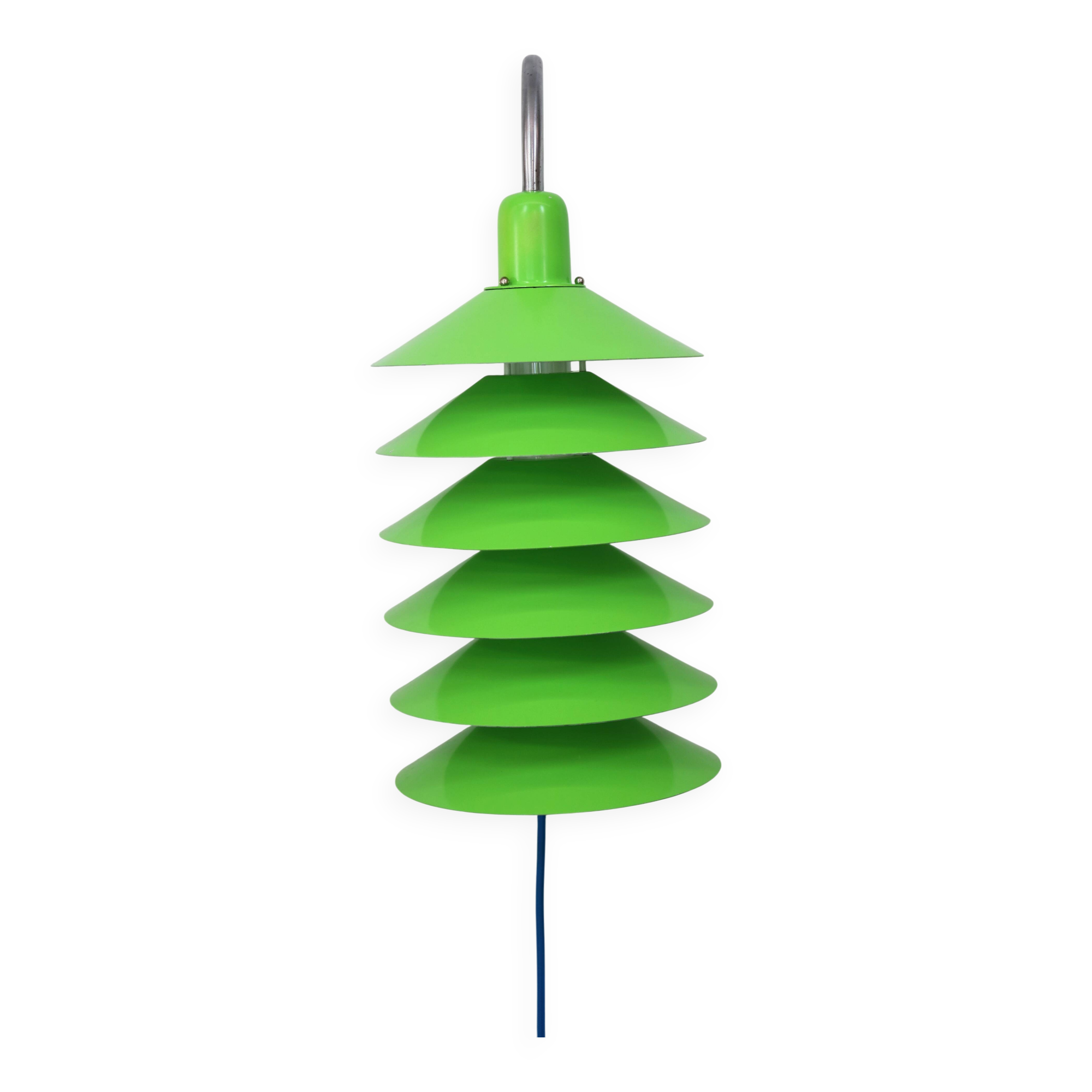 Very rare green Danish design Tip Top wall light by Jorgen Gammelgaard