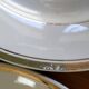 6 Vintage Moulin des Loups Gold-Edged Dinner Plates